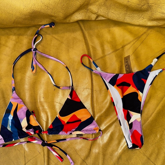 Colorful Abstract Bikini Set - Picture 2 of 7